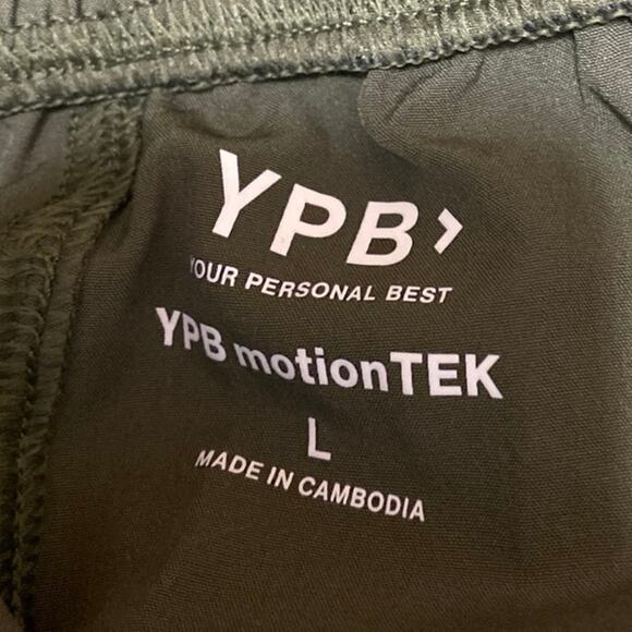 YPB MotionTek Green High Waisted Jogger Tapered Trousers Cargo Pants Size L - Picture 4 of 4